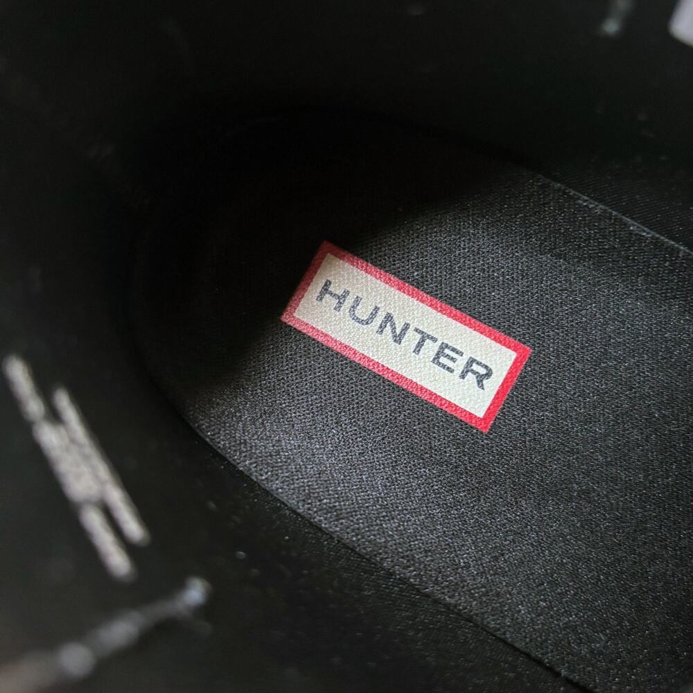 Hunter Original Chelsea Rain Boots Black Waterproof Ankle Women's Size 8 Matte - Picture 7 of 11